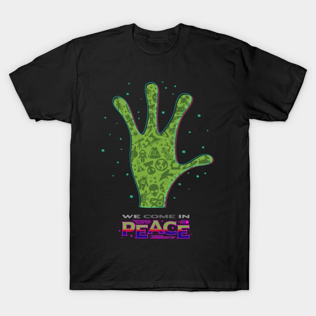 We Come in Peace Hand Sign T-Shirt by Genesis